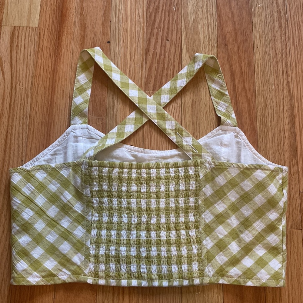 Aerie Plaid Adjustable Tank Top